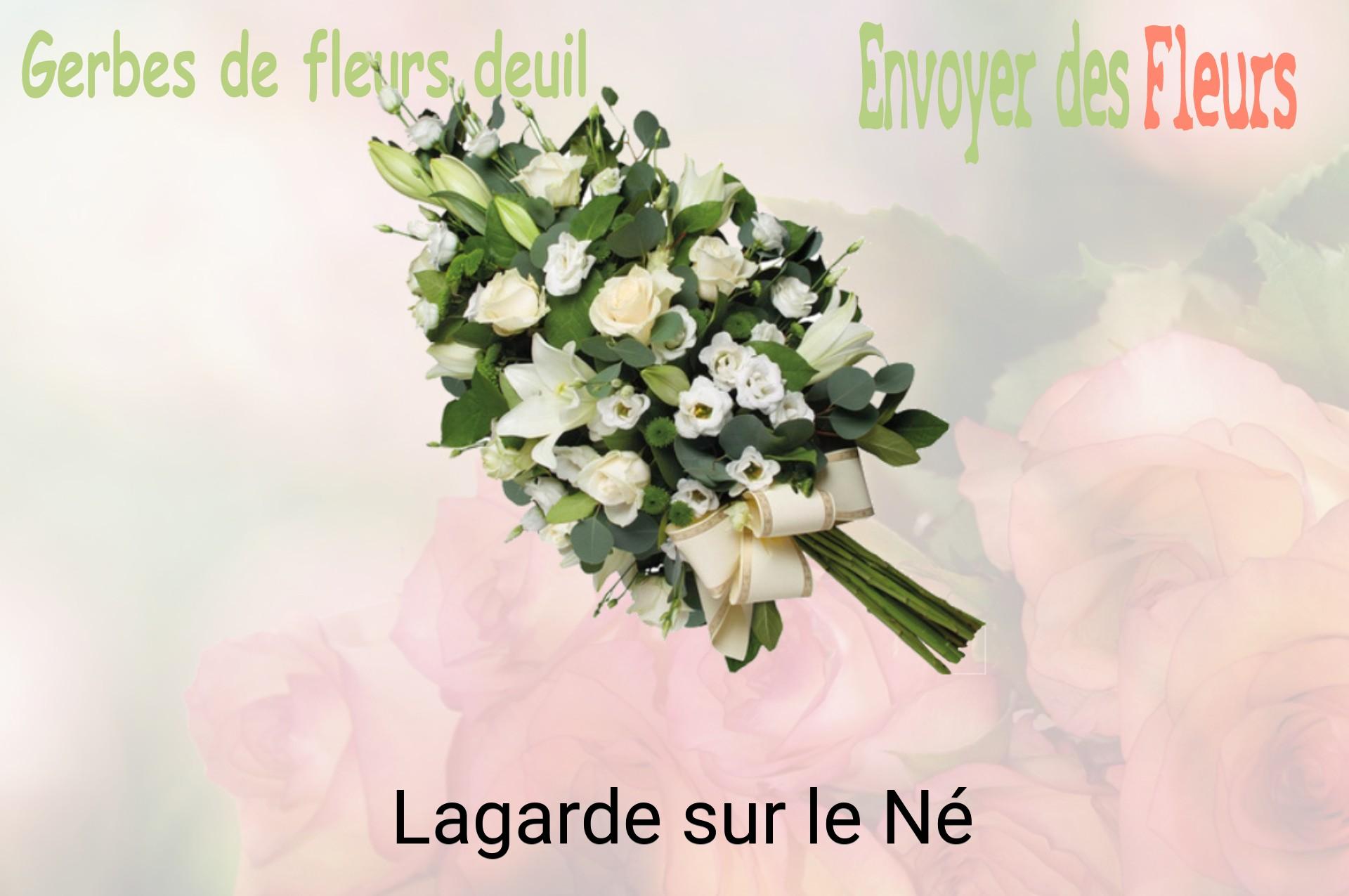 Gerbe de fleurs de deuil livrée à Lagarde-sur-le-Né